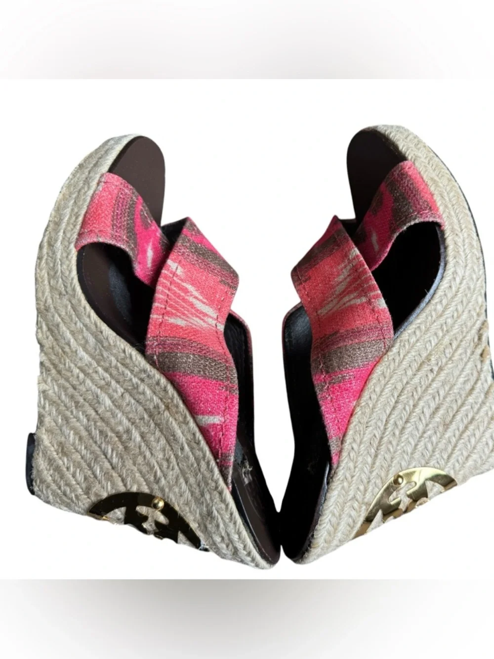 Tory Burch Kristen espadrille wedge sandal size 8